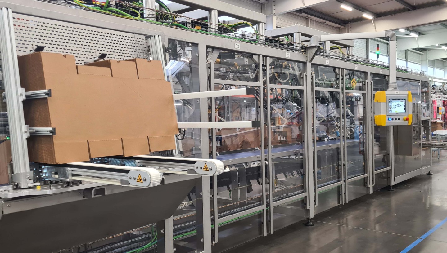 Etude de cas MG Tech - Encaissage wrap de sachets Doypack